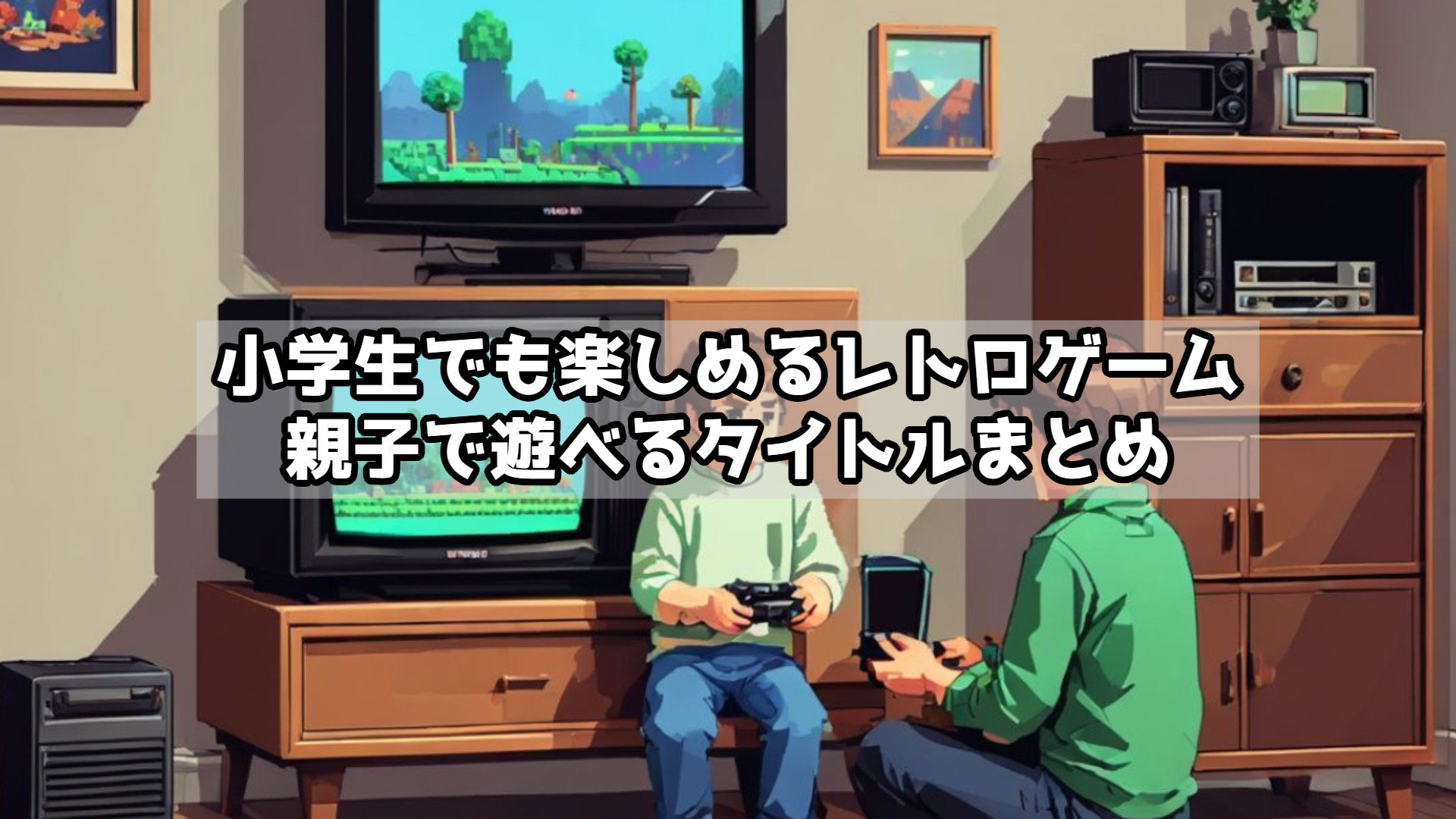小学生でも楽しめるレトロゲーム｜親子で遊べるタイトルまとめ