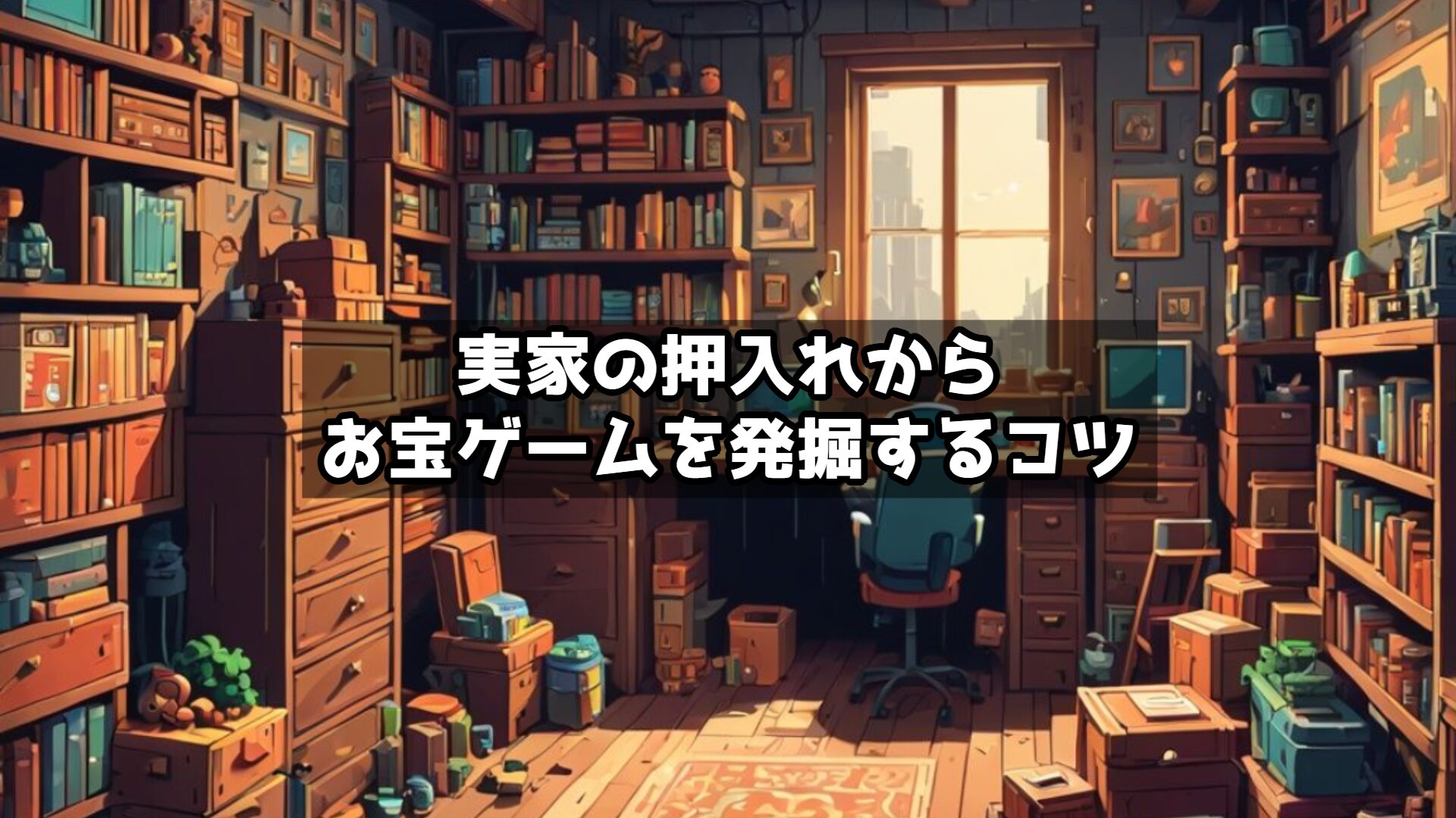 実家の押入れからお宝ゲームを発掘するコツ【令和のレトロゲーム再発見】