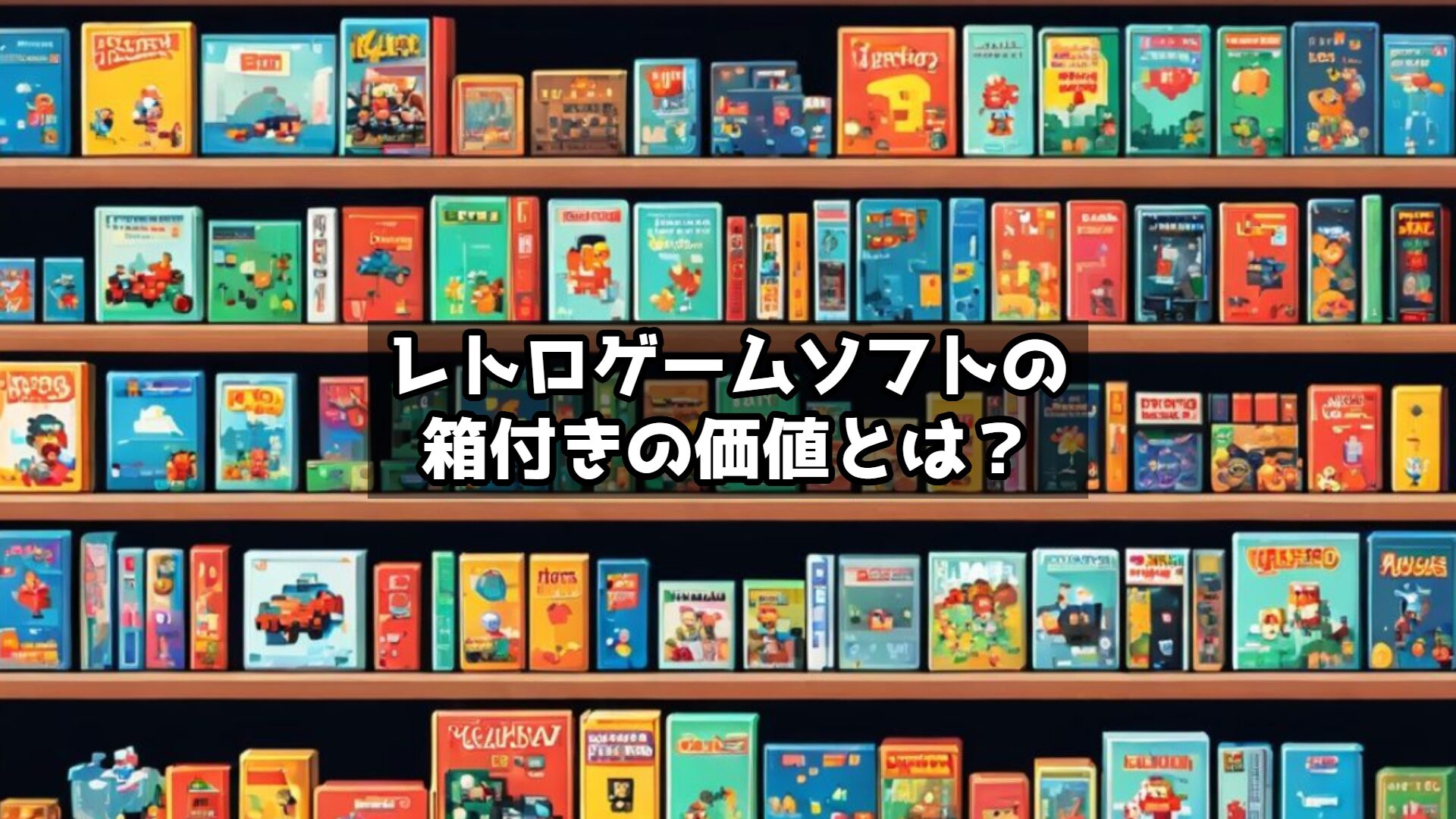 レトロゲームソフトの箱付きの価値とは？