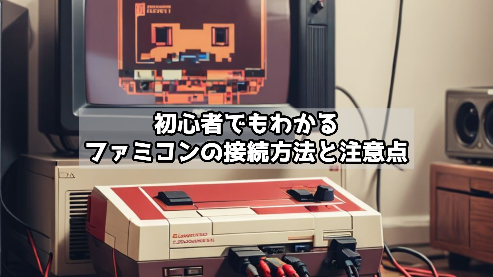 初心者でもわかるファミコンの接続方法と注意点