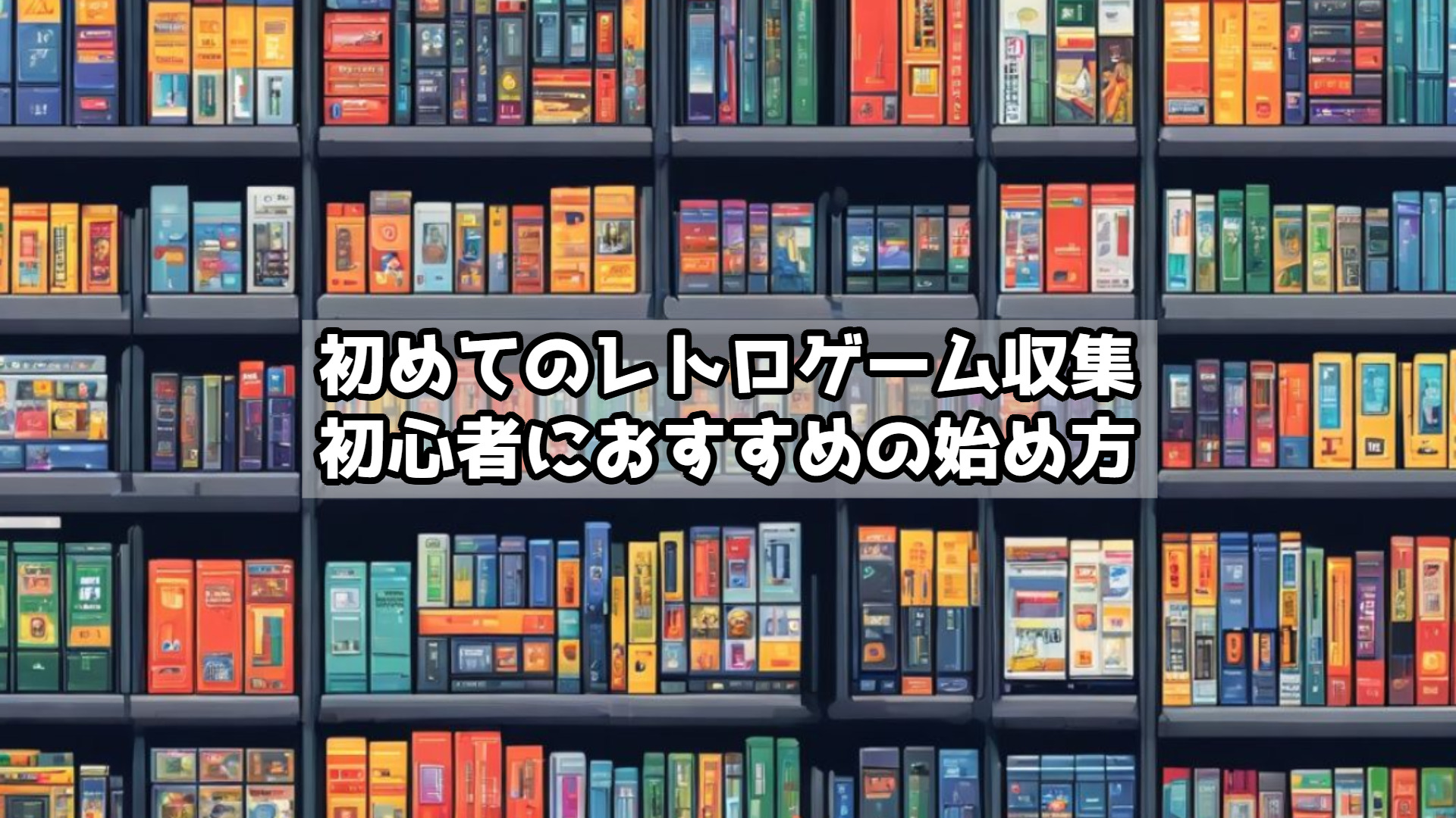 初めてのレトロゲーム収集｜初心者におすすめの始め方