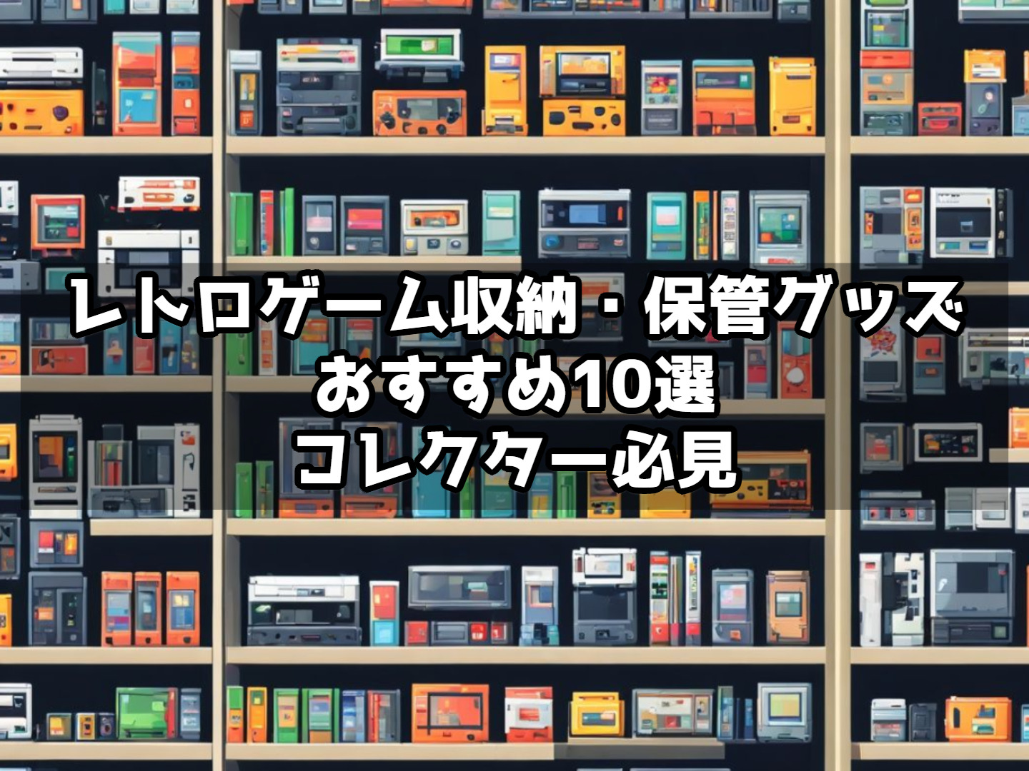 レトロゲーム収納・保管グッズおすすめ10選｜コレクター必見