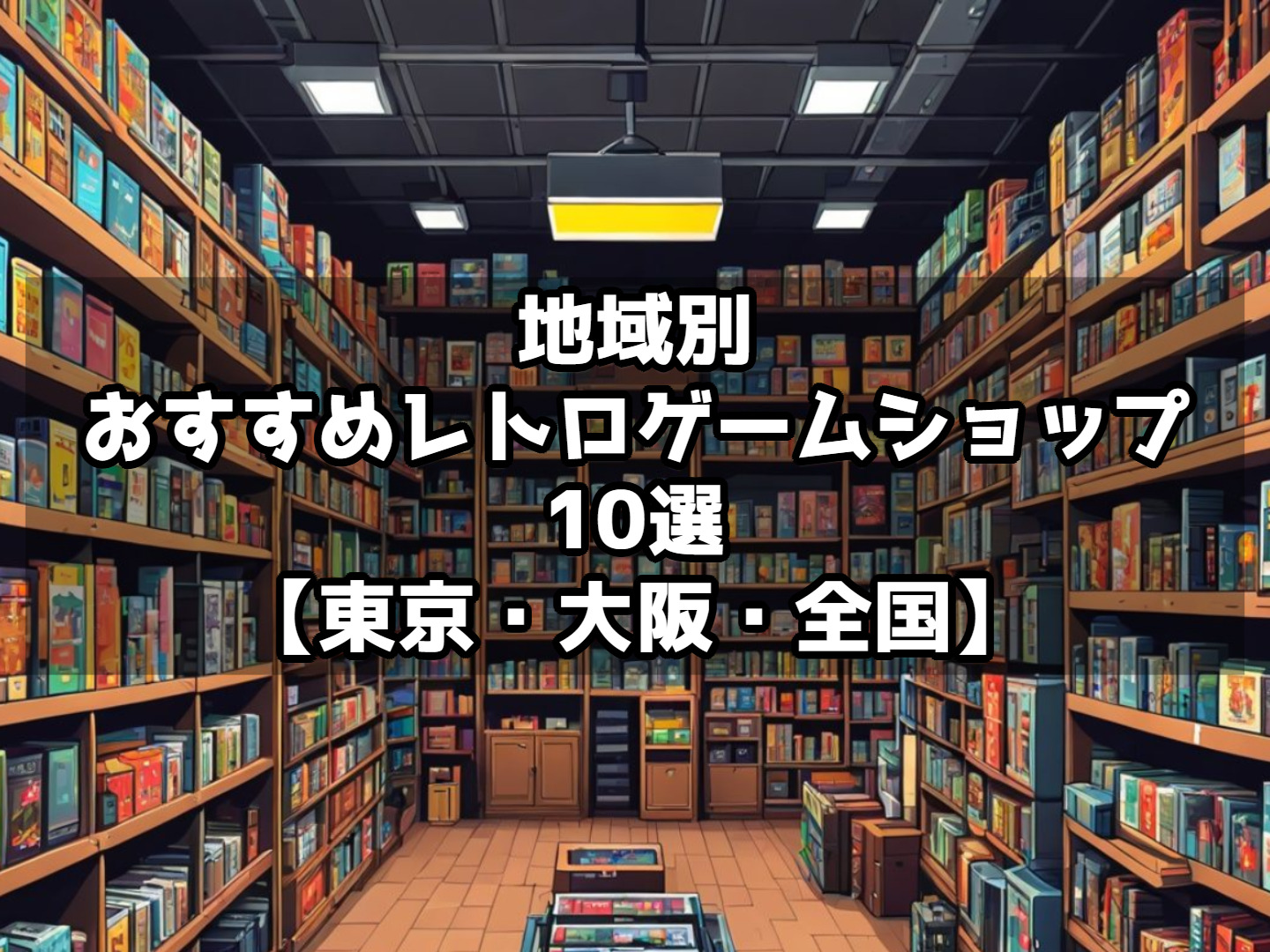 地域別おすすめレトロゲームショップ10選【東京・大阪・全国】