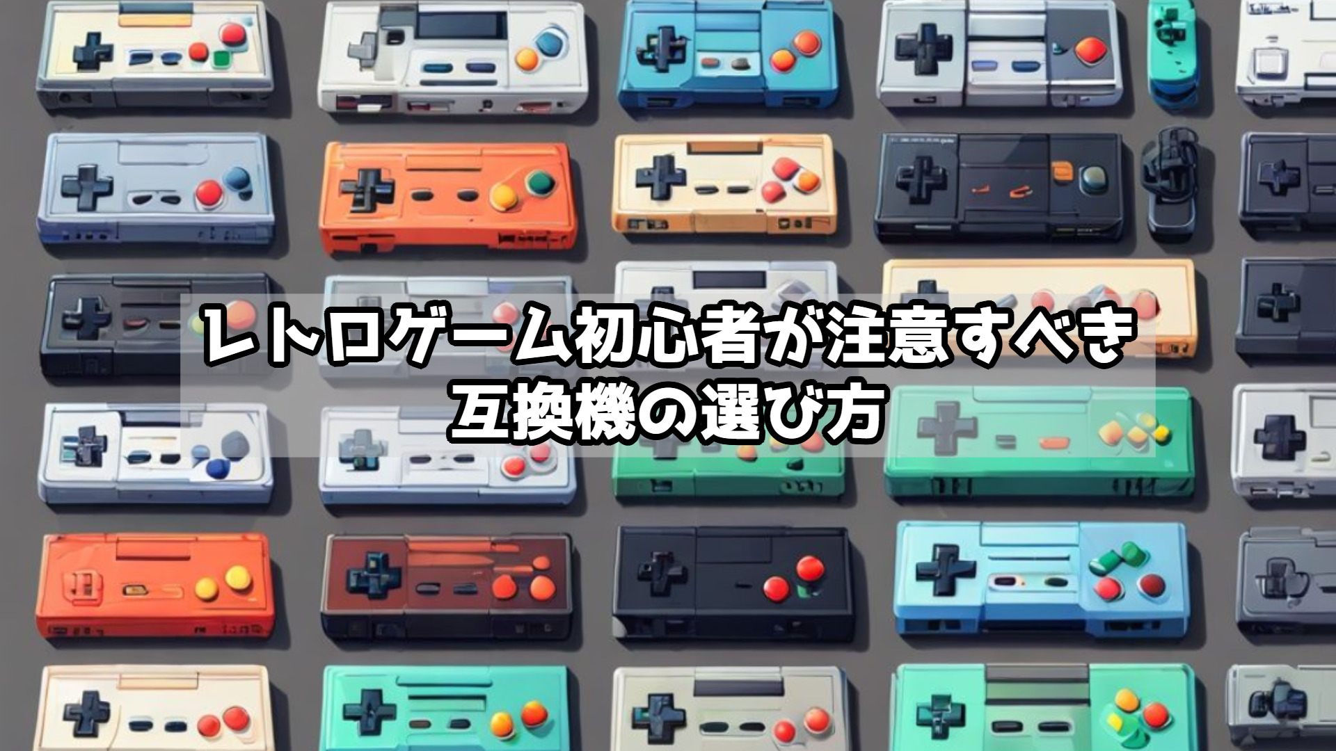 レトロゲーム初心者が注意すべき互換機の選び方