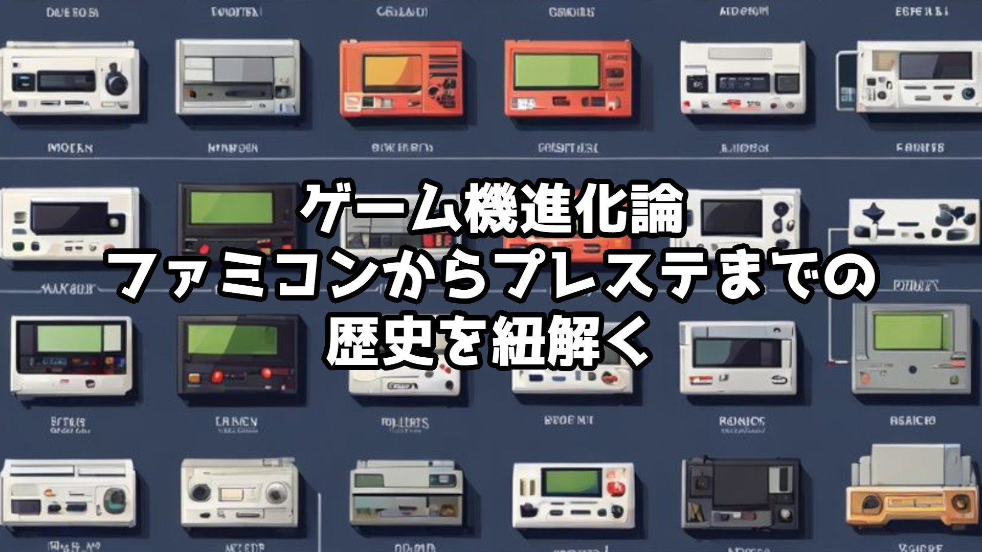 ゲーム機進化論：ファミコンからプレステまでの歴史を紐解く